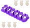 XIHIRCD Mini Goldfish Cookie Cutter Set, 6 Fishes Plastic Goldfish Cracker Cutter Tool Fish Shaped Treats Baking Mold for Biscuit Chocolate Fondant Kitchen Gadgets