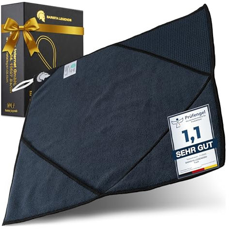 Barista Legends® Barista Handtuch 1 Stück - 40x40cm Barista Lappen zum reinigen Ihres Kaffee Equipments (Barista Handtuch 40x40)