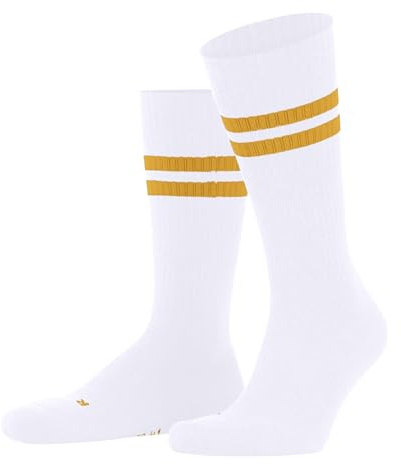 FALKE Unisex Dynamic U So Cotton Patterned 1 Pair Socks, White White-Sun 2011, 5.5-7.5