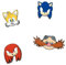 Grupo Erik - Pack de 4 Pins Sonic, Tails, Knuckles et Eggman | Goodies Sonic the Hedgehog