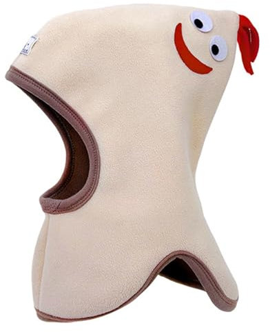 Risipu Schlupfmütze Kinder Cock Warm Schlupfmütze Baby Comprehensive Windproof Cute Schalmütze Kinder (DE/NL/SE/PL, Alter, 1 Jahr, 2 Jahre, Beige)
