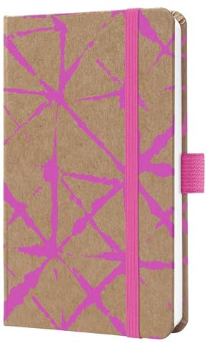 SIGEL J6800 Wochenkalender 2026 A6 neon-pink, Hardcover aus Kraftpapier, Gummiband, Stiftschlaufe, 174 Seiten, vegan, Buchkalender, Terminplaner Kalenderbuch Jolie