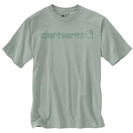 Carhartt Herren Relaxed Fit Heavyweight Short-Sleeve Logo Graphic T-Shirt, Seabrook, XL EU