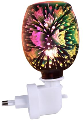 VICASKY Aroma Wachsschmelzlampe Mit Eu-stecker Rauchfreie Elektrische Duftlampe Kreativer Bunter Schmetterlings-duftwärmer Für Schlafzimmer Wohnzimmer Und Büro Aromatherapie Nachtlicht