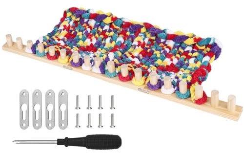 Gihioue Webstuhl Für Das Weben Dicker Decken Wohnaccessoires Handarbeit | Holzrahmen für dicke Wolldecken Strickrahmen für Zuhause Studio Schlafzimmer Wohnzimmer Anfänger Erfahrene