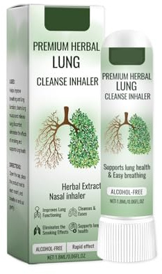 Inhalador Natural De Hierbas,Inhalador de Limpieza Pulmonar,Inhaladors Nasal,Uso Diario Para Adultos,Inhaladors Herbal Natural para Apoyo Pulmonar