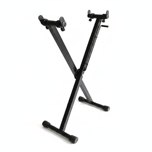 KiBcsLic Intersecting Support Keyboard Stand Anti-Slip Double X Keyboard Stand Securing Straps Instrument Support for Stage, Studio
