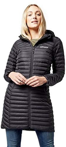 Berghaus Women's Nula Micro Synthetic Insulated Padded Coat | Durable Design | Water Resistant | Puffer Jacket, Black/Black, 10