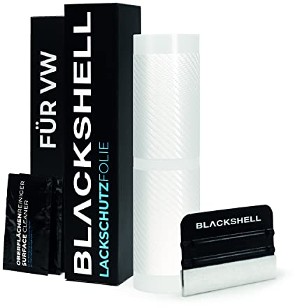 Blackshell® Lackschutzfolie passend für VW Sharan | Typ 7N | Bj. 2010-2022 Carbon weiß - passgenaue Einstiegsleistenschutz Folie inkl. Set für Folierung
