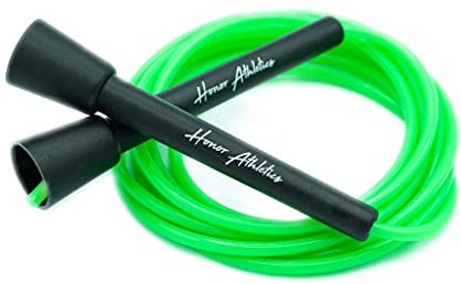 Honor Athletics Speed Rope, Skipping Rope - Best for Double Under, Boxing, MMA, Cardio Fitness Training Condition - Adjustable 10ft - Jump Rope