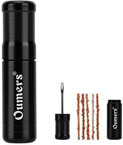 Oumers Tubeless Bike Reifen Reparatur Tool Kit, Bike Reifen Punctures mit 5PCS Speck Streifen Plus Insertion Tool Reifen Reparatur Gabel Reamer
