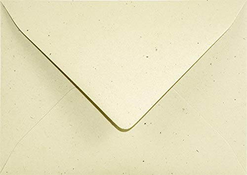 Netuno 25 Briefumschläge Tabakfarbe DIN B6 12,5 x 17,5 cm 130g Flora Tabacco Einladungs-Umschlag ökologisch Briefumschlag elegant Recycling Kuvert Umwelt Einladungsumschlag Vintage