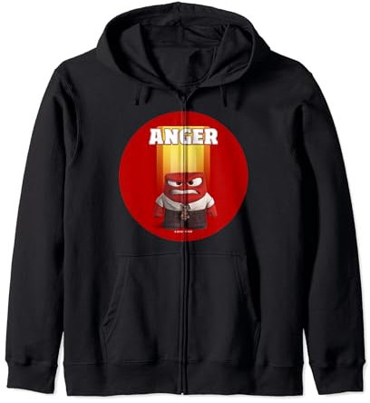 Disney Pixar Inside Out Anger Felpa con Cappuccio