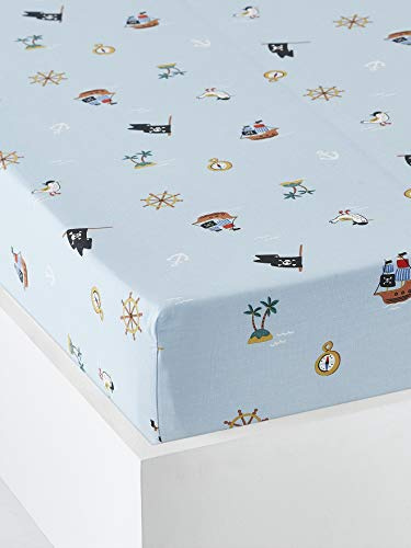 Vertbaudet Vertbaudet Vertbaudrap, Kinderbezug, P wie Piratenblau, 90 x 190 cm
