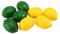 Nicfaky 8 Pack Kuenstliche Gefaelschte Zitrone Limette Fuer Vase Gefuellt Familienkueche, Gelb Und Gruen