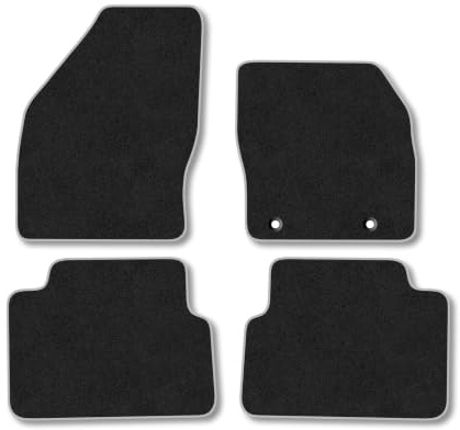 Ford C-Max (2007-2011) Carpet Car Mats | Grey Edge Trim Tailored Fit Floor Mats Full Coverage Protection Accessories Easy Clean Anti Slip Made in the UK