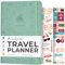 Clever Fox Reisetagebuch – Reiseplaner, Organizer für Frauen, Männer und Paare, Reiseprotokoll-Tagebuch, hält 5 Reisen, A5 (Minzcreme, A5 (14,7 x 21,1 cm)