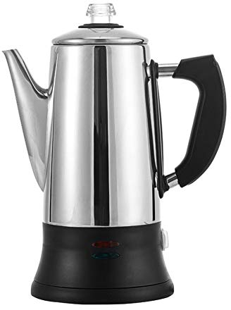 Caffettiera Multifunzione in Acciaio Inossidabile con Piano Cottura, Moka elettrica, caffettiera elettrica 12 Tazze caffettiera 1,8 Litri, caffettiera con Piano Cottura, caffettiera Italiana Caffetti