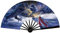 BBASILIYSD Chinesischer Stil, großer faltbarer Fächer, Sommer, dominierender Tintenstrahl-Ventilator, Handfächer, Bambus, I2w1, Leinwand, Holz, Deko-Fächer, Outdoor