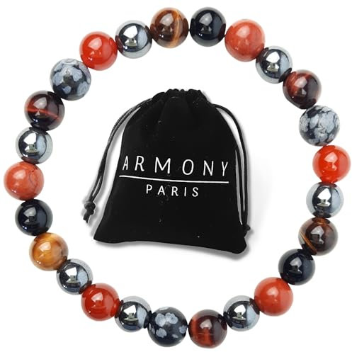 Chakra Armband Echte Steine Yin Yang Damen Männer (K Mehrere Steine)