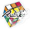 Spreadshirt Rubik's Cube Zauberwürfel Vintage Sticker, max. 10x10 cm, 10 x 10 cm, Transparent glänzend