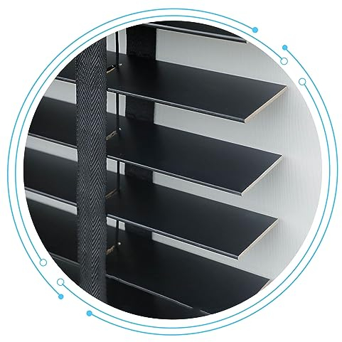 DZHTUF Natürliche massive Holzjalousien, 60 cm, 65 cm, 75 cm, 90 cm, 105 cm, 120 cm, 130 cm, Sonnenschutz, Sichtschutz, horizontale Fensterläden, Holzjalousien nach Maß, B x H 150 x 200 cm