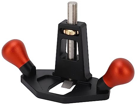 Woodworking Router Plane, Hand Router Trimming Plane Anodic Oxidation Treatment Blade Planer Adjustable Blade Hand Planer Stainless Steel Wood Shaver for DIY Carpentry Industry