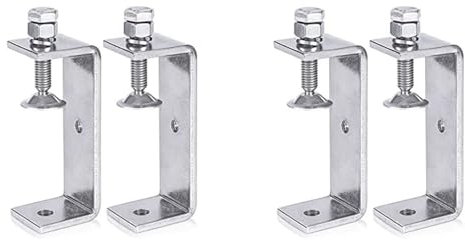 ZUHEGELA Hochleistungsklemme Aus Metall, C-Klemme, Holzbearbeitungsklemme mit Breiten Backenöffnungen (120 mm), 4 Stück