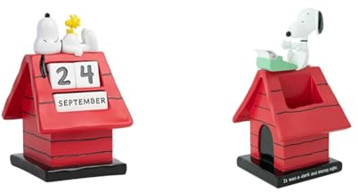 Grupo Erik Ewiger Kalender Peanuts Snoopy Figur 3D Kalender Tischkalender & Stiftehalter Peanuts Snoopy Schreibtisch Organizer Snoopy Figur Stifteköcher Schreibtisch Zubehör