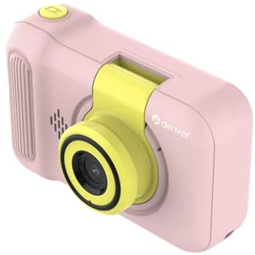 Denver KCA-1351RO Rose Kinderkamera - 40 MP, Flip-Objektiv für Selfies, Eingebaute Spiele, 2.4-Zoll IPS Display, Robustes Design für Kinder, Rosa