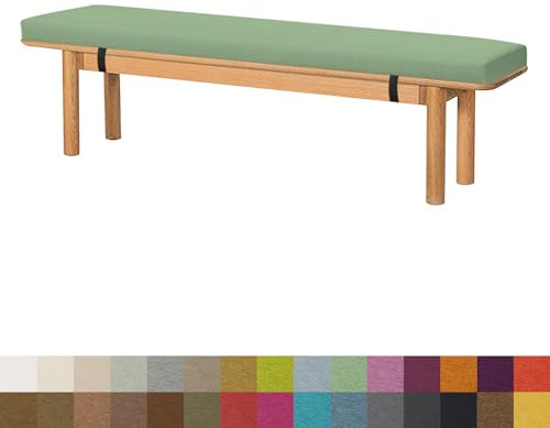 DQWJYYDS Sitzauflage Sitzkissen Bankpolster 65x35x8 cm mit Stuhlkissen abnehmbarem Bezug für Outdoor Gartenmöbel Terrasse Drinnen Sitz Color#10 Grün