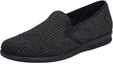 Josef Seibel Herren Pantoffeln Belfort 122, Männer Hausschuhe,Weite G (Normal),Pantoletten,Latschen,Schlappen,hofschuh,schwarz,43 EU