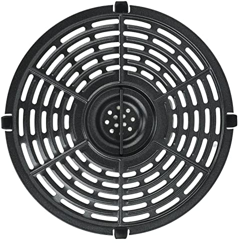 Air Fryer Grill Pan, Diameter 21.6cm 8.5 Inch Air Fryer Replacement Crisper Plate Non Stick Grill Plate Tray Replacement