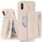 SailorTech Case for iPhone XS Max - Ring Stand Kickstand Card Holder Wallet - Apricot