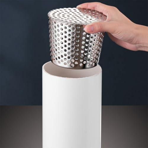 HOHOVYVY Siphon de sol amovible, en acier inoxydable 304, anti-blocage, siphon de sol de douche, siphon de sol pour l'extérieur pour le drainage, outil de cour extérieure (83 mm)