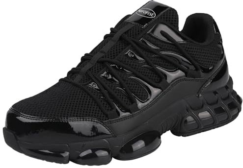 NIFOFISE Sicherheitsschuhe Herren S3 Arbeitsschuhe Damen Stahlkappenschuhe Leicht Atmungsaktiv Rutschfeste Sicherheit Schuhe 37 EU