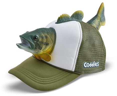 Coddies Barsch-Fischhut – lustiger Angelhut für Angler, Väter und Fisch-Enthusiasten, Bass, MEDIUM
