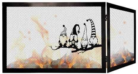 Pare-étincelles d’Angle Réversible pour Cheminée 90×50×50 – Modèle Dolomite GNOMI en Fer Forgé – Grille de Protection Sécurité Pare-feu Élégante Contre Étincelles et Feu