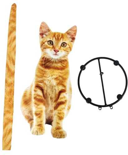 Rainbow Ornament Wreath Toilet Paper Holders Cat Shape Tissue Dispenser Bathroom Toilet Roll Orgainzer for Kitchen Table Diamond Art Desktop Ornaments (Yellow, One Size)