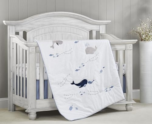 Oxford Baby Whale of a Time 3 Pc Baby Crib Nursery Bedding