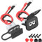 Connecteur de déconnexion rapide de batterie, câble 50 A 8 AWG pour treuil de remorque de style Anderson, camping-car, VTT, bateau, véhicule, alimentation grise, rouge, noir