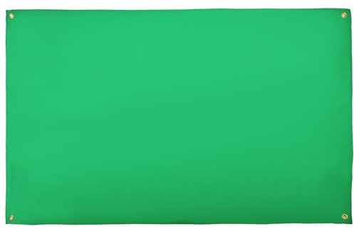 AZ FLAG Bandiera monocolore verde 150 x 90 cm con 4 occhielli, Padiglione di colore verde per balcone o parete