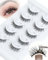 Obeyalash Auto-AdhéSifs Extension Cils Naturel RéUtilisable Faux Cils Individuel Cluster Lashes Self Adhesive Lash Clusters C Curl lashes Auto-AdhéSifs Courts, Souples Et Confortables Sans Colle (D02)