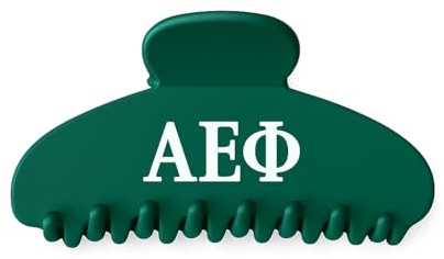The RPZL Premium Acetate Sorority Big Hair Accessory | Oversized Claw Clip for Thick and Thin Hair | Stylish Hair Jaw Clip for Women | Girls and (Alpha Epsilon Phi - Green)