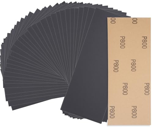 Schleifpapier 800 Körnung 30 Stück Trocken nassschleifpapier,sandpapier für holz/glas/auto/metall/Holzmöbel/lack, Schmirgelpapier