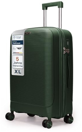4FLY Leichter Hartschalen-Reisekoffer XL - Groß 75 cm (90L) – Großer Trolley Koffer mit TSA-Schloss, 4 Spinner-Doppelrollen & Aluminium-Teleskopgriff, Aufgabegepäck Reisegepäck