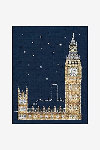 DMC Cross Stitch Kit - Glow in The D'Architecture London by Night (BK1723)