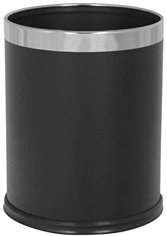 JVD CORBEILLE effet cuir noir 10L simple paroi