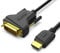 BENFEI Câble HDMI vers DVI, 3 m bidirectionnel DVI-D 24 + 1 mâle vers HDMI mâle Câble Adaptateur Haute Vitesse Compatible 1080P Full HD Compatible pour Raspberry Pi, Roku, Xbox One, PS4 PS3