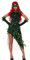 shoperama Poison Ivy Damen Kostüm Kleid Pflanzen-Schurkin Waldfee Eva Efeu, Größe:L